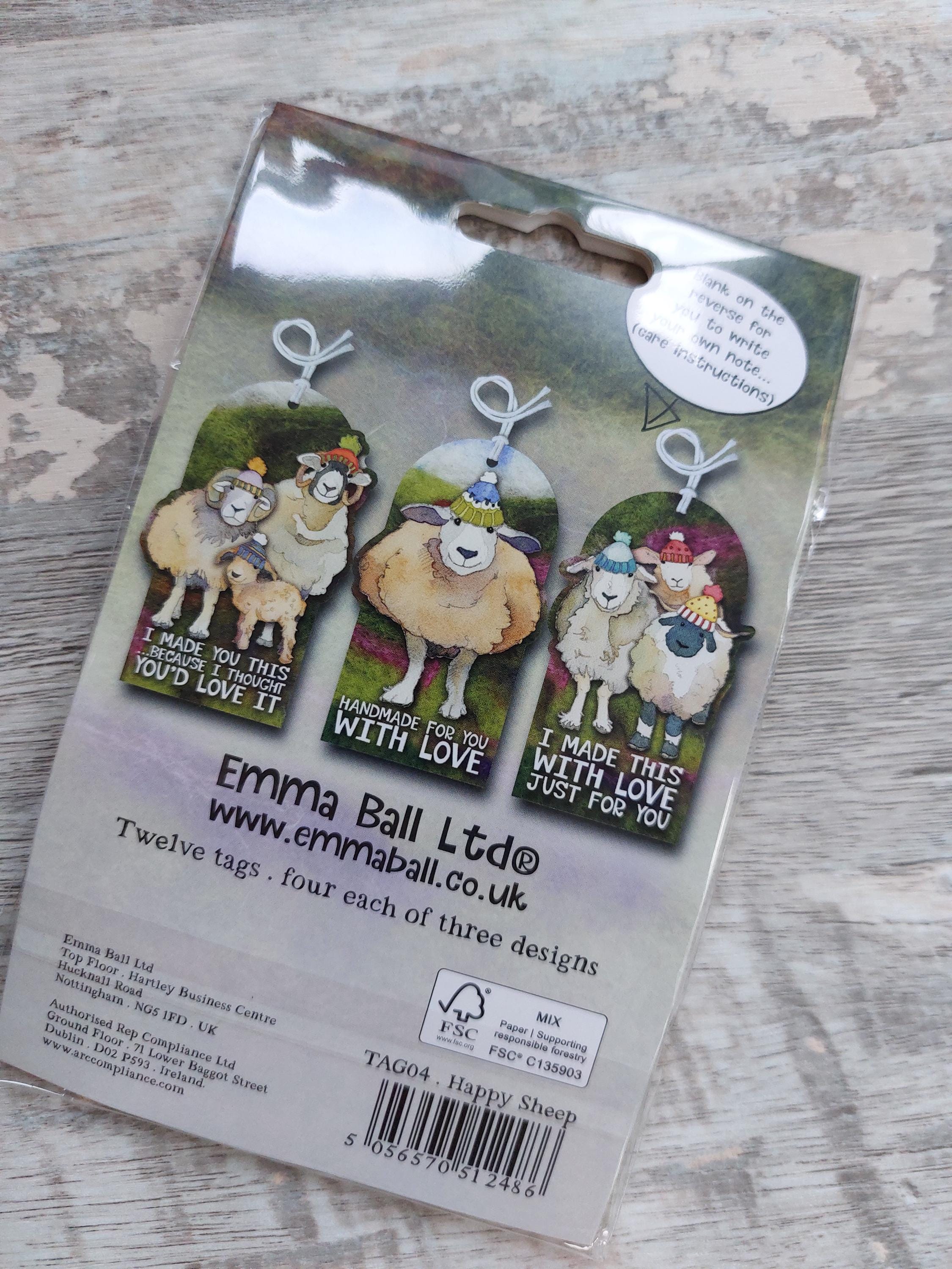 Happy Sheep Crafting Tags by Emma Ball