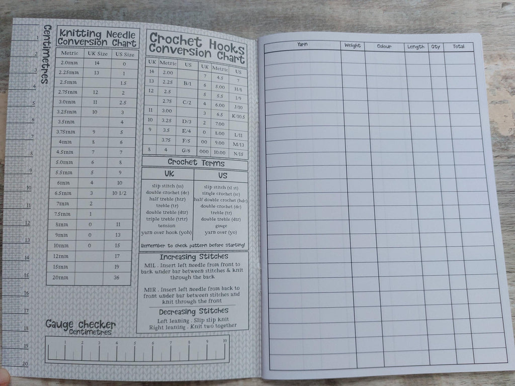 Stash Notes Book by Emma Ball  Knitting & Crochet Journal