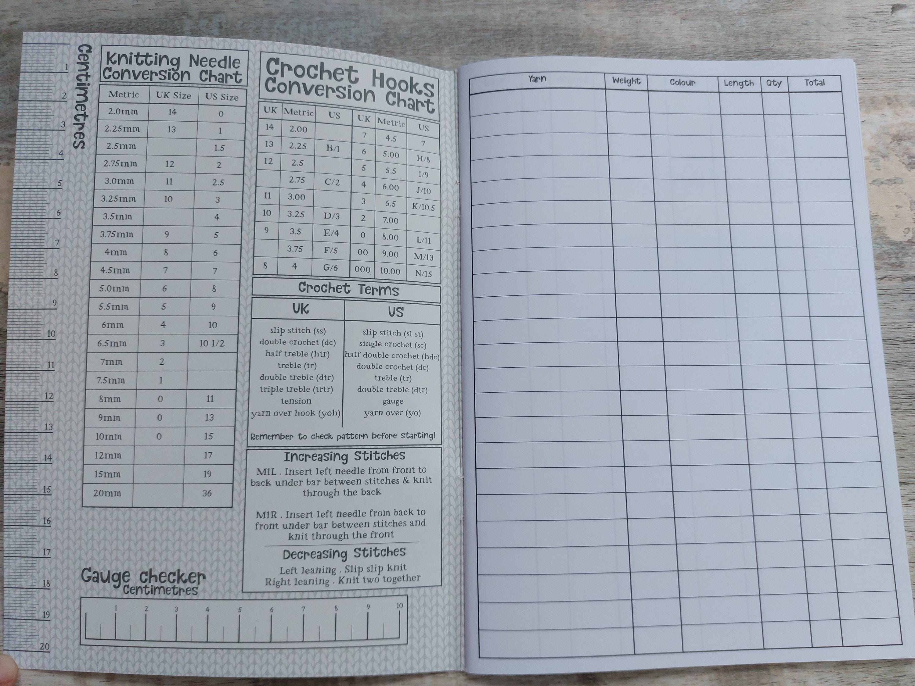Stash Notes Book by Emma Ball  Knitting & Crochet Journal
