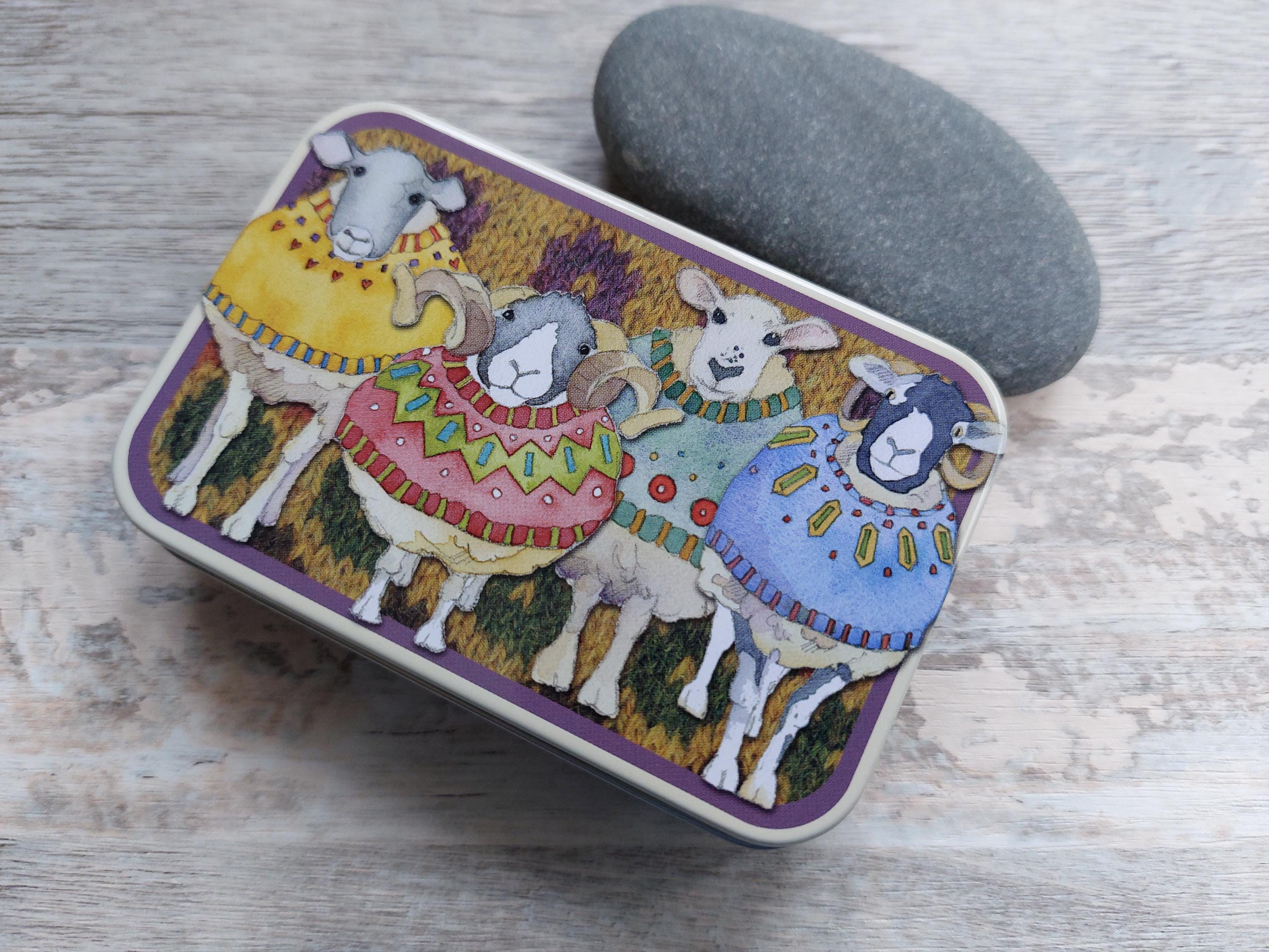 Sheep in Sweaters Rectangular Tin by Emma Ball