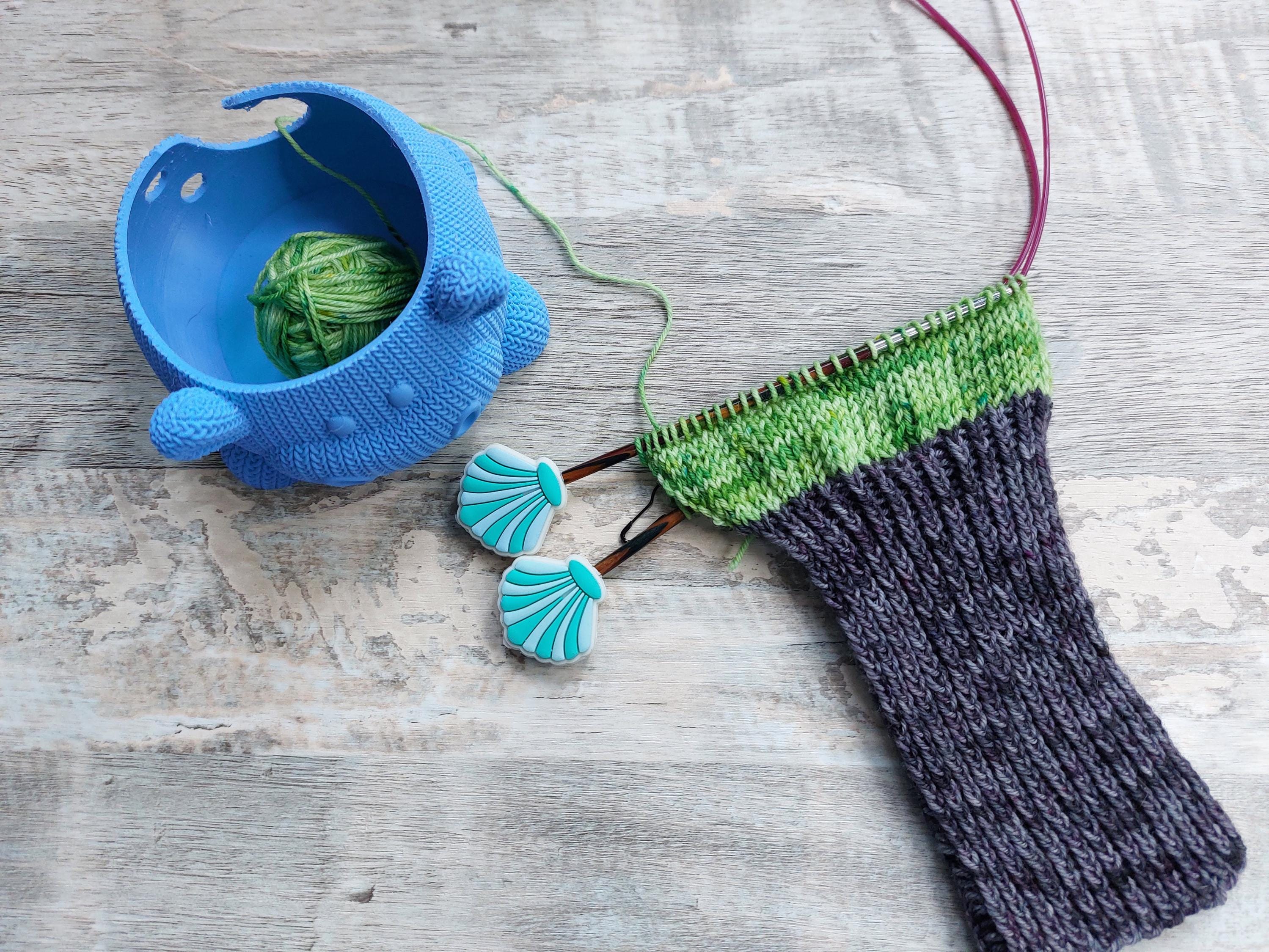 Mini Knitted Texture Hippo Yarn Bowl
