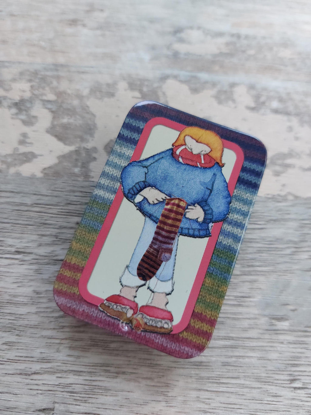 Sock Knitters Pocket Mini Tin by Emma Ball