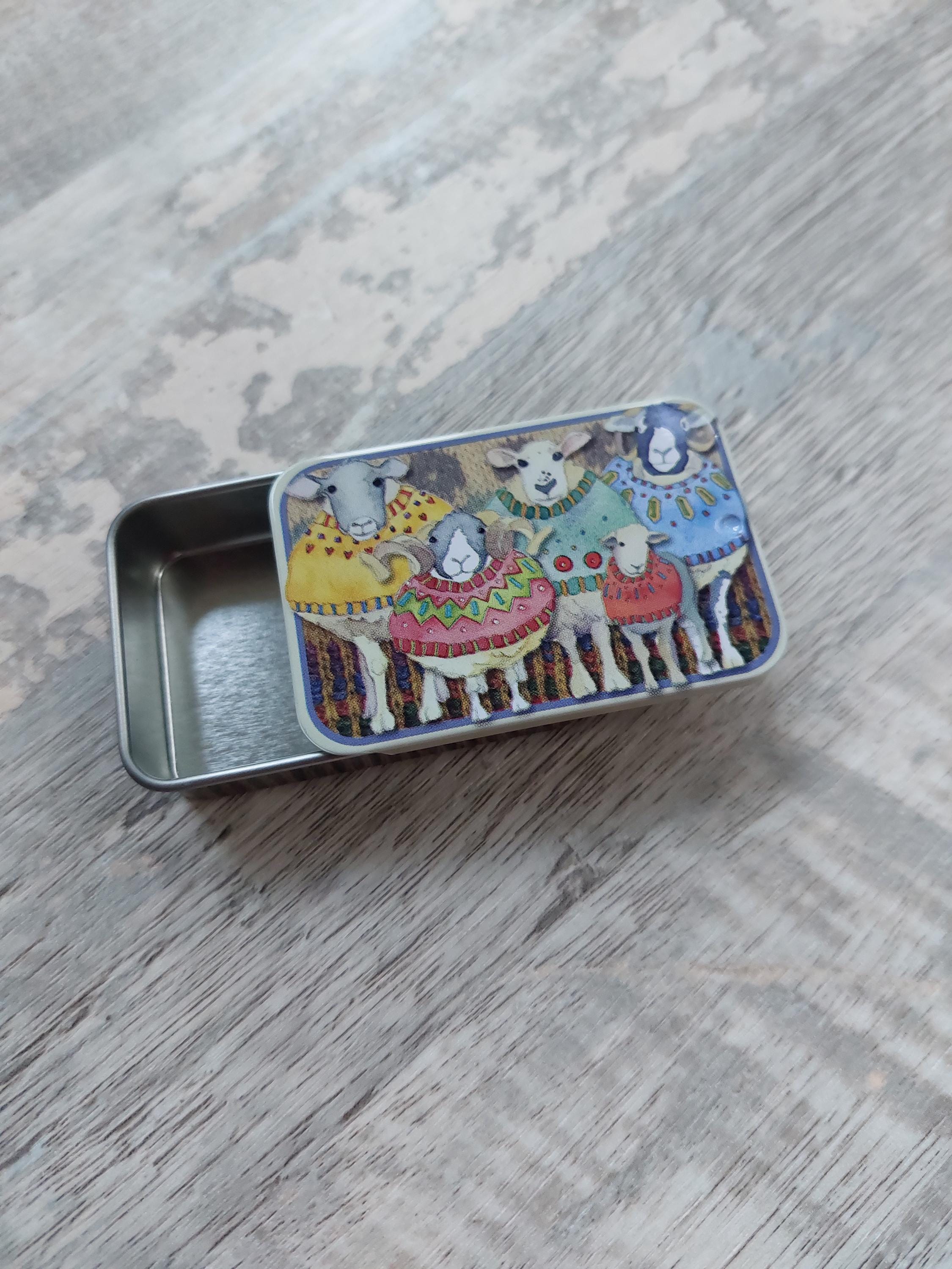 Sheep in Jumpers Pocket Tin by Emma Ball