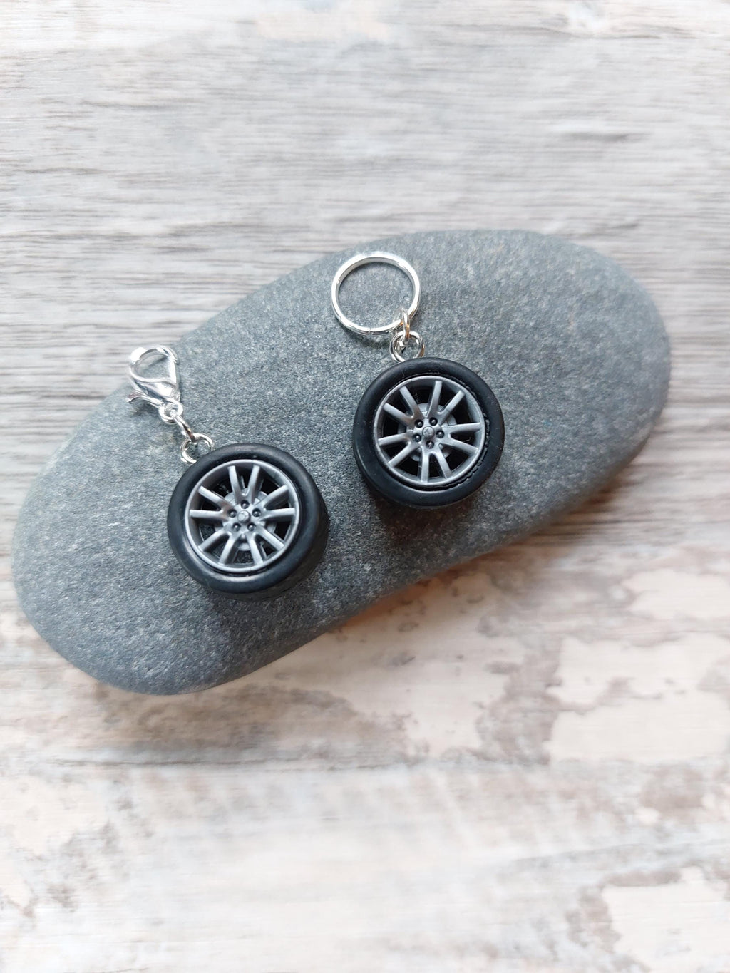 Car Wheel Motorsport Stitch Marker for Knitting and Crochet | Bright & Cheerful | Yarn Lover Gift