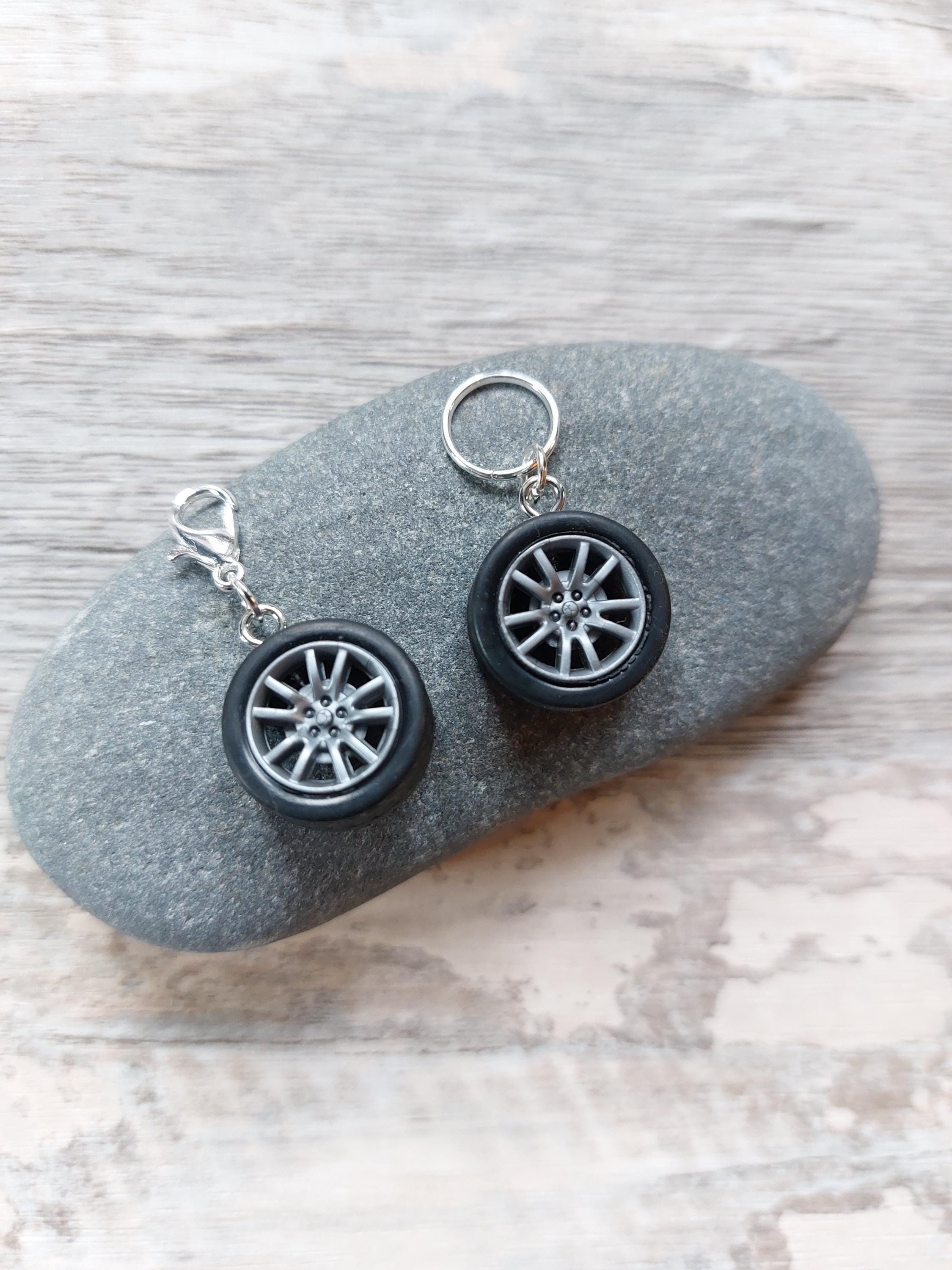 Car Wheel Motorsport Stitch Marker for Knitting and Crochet | Bright & Cheerful | Yarn Lover Gift